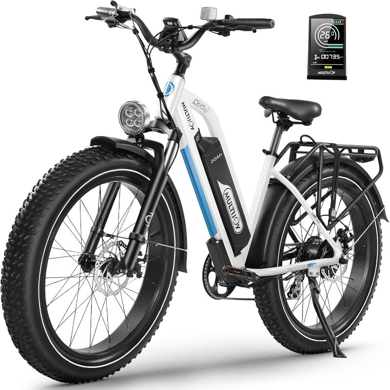 Photo 1 of ***USED - LIKELY MISSING PARTS - DOESN'T POWER ON - UNABLE TO TROUBLESHOOT - SEE PICTURES***
Electric Bike for Adults,Upgraded 48V 20Ah Removable Battery,Peak 1000W Powerful Motor,70Mi Long Range,26"x4" Fat Tire,UL Certified 7-Speed
