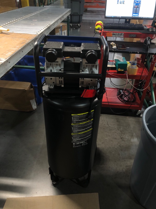 Photo 4 of ***NONREFUNDABLE - THIS SALE FINAL -  PARTS ONLY - SEE COMMENTS***
Kobalt QUIET TECH 26-Gallon Portable Electric 150 PSI Vertical Air Compressor
