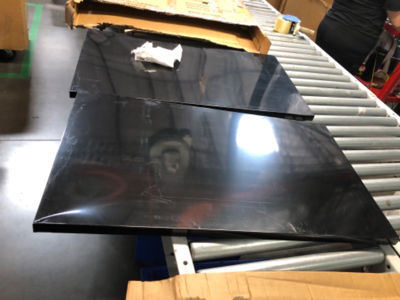 Photo 4 of ***USED - MAJOR DAMAGE - DENTED AND WARPED - SEE PICTURES***
2-Pack Steel Shelf Set in Black (36 in. W x 21 in. D) for Ready-to-Assemble 36 in. Garage Gear Cabinet