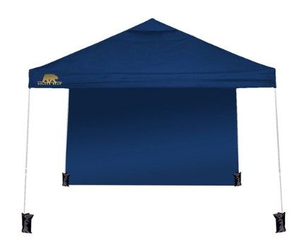 Photo 1 of **Cut in canopy** Golden Bear Newport 10'x10' Straight-Leg Canopy with Wall
