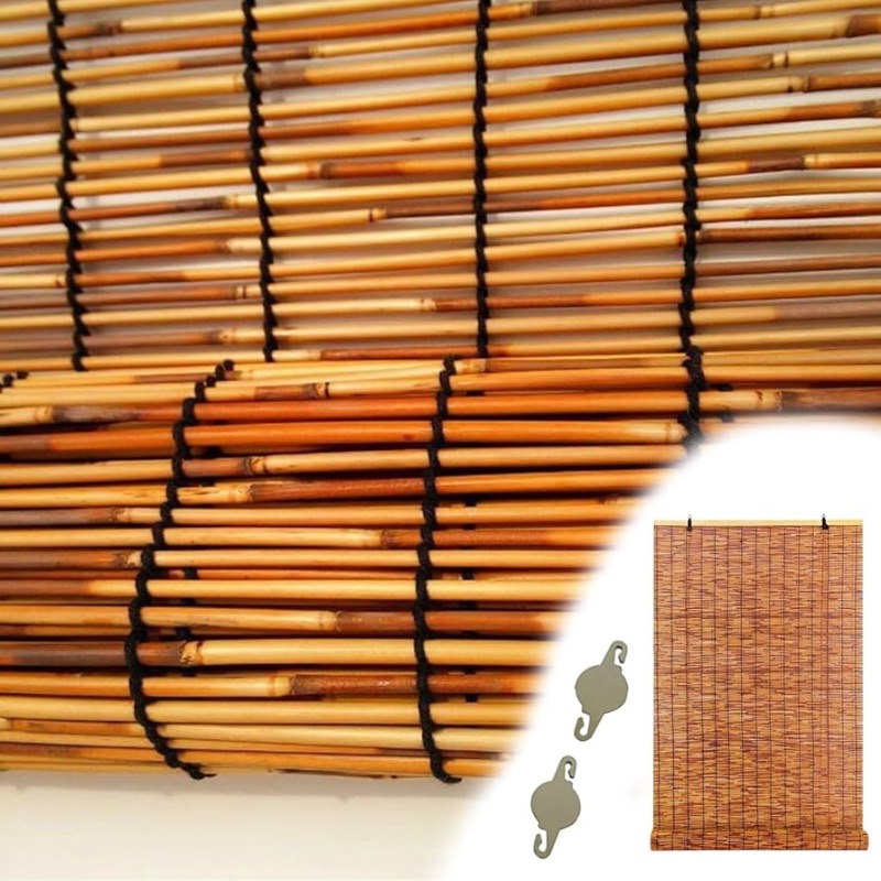 Photo 1 of ****STOCK PHOTO FOR REFERENCE ONLY***
Bamboo Shades Cordless Curtain Roll Up Sun Protection Shade 