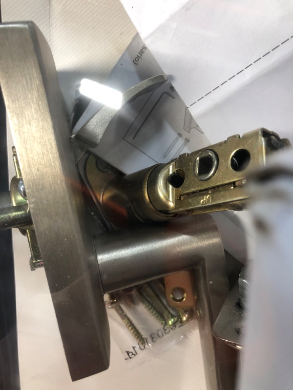 Photo 1 of ****MISSING PARTS******
Kwikset San Clemente Front Door Lock Handle and Deadbolt Set, Entry Handleset Exterior with Interior Reversible Lever, Satin Nickel, Pick Resistant SmartKey Rekey Deadbolt Security