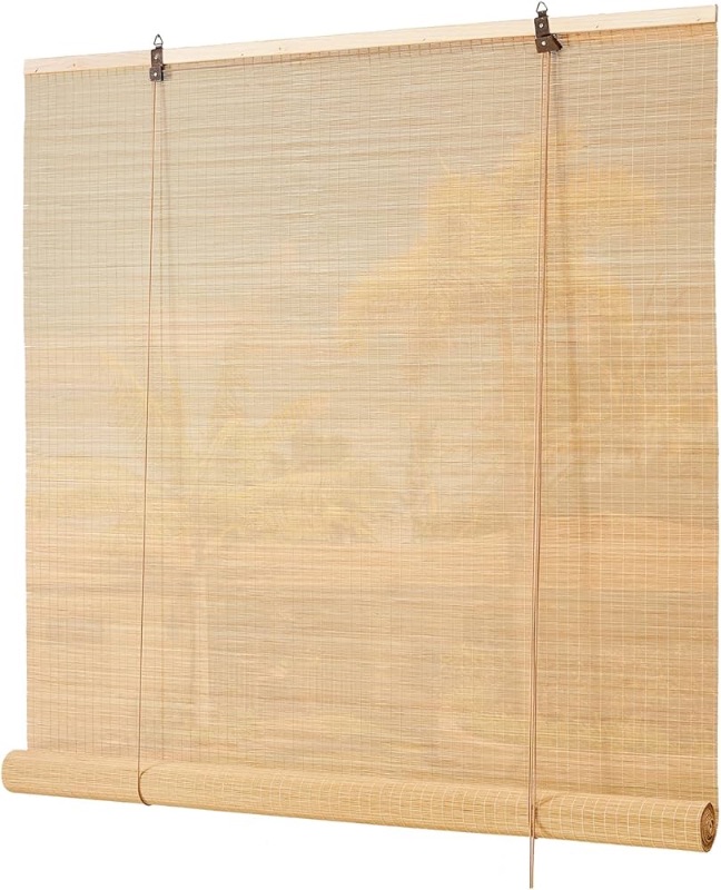 Photo 1 of ***USED - NO PACKAGING - UNABLE TO VERIFY FUNCTIONALITY***
Bamboo Roller Blinds Shades,Outdoor Bamboo Roll Up,Vertical Lifting 72x72in