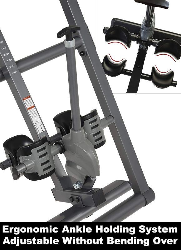 Photo 4 of (READ FULL POST) Innova ITX9900 Inversion Table with Air Lumbar Support, Black/Gray