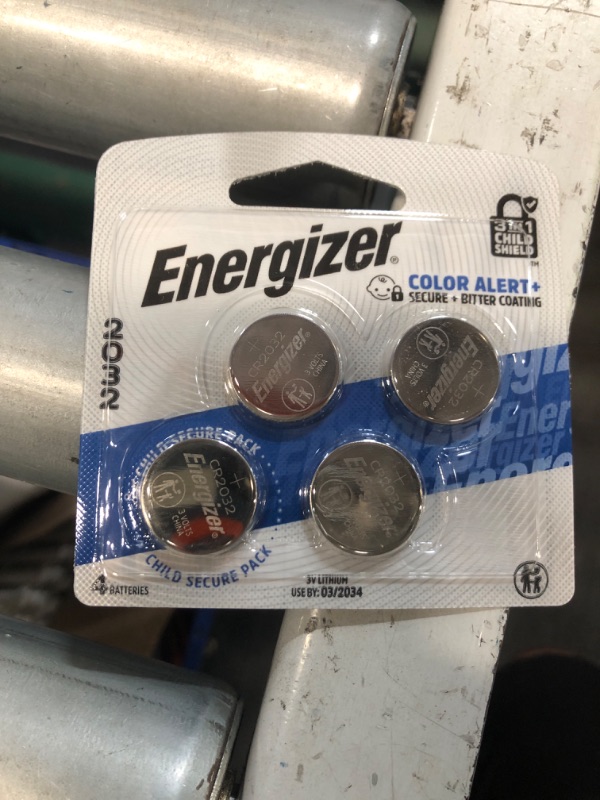 Photo 2 of ***PACK OF 2***
Energizer Lithium Cr2032 Coin Batteries (4-Pack)