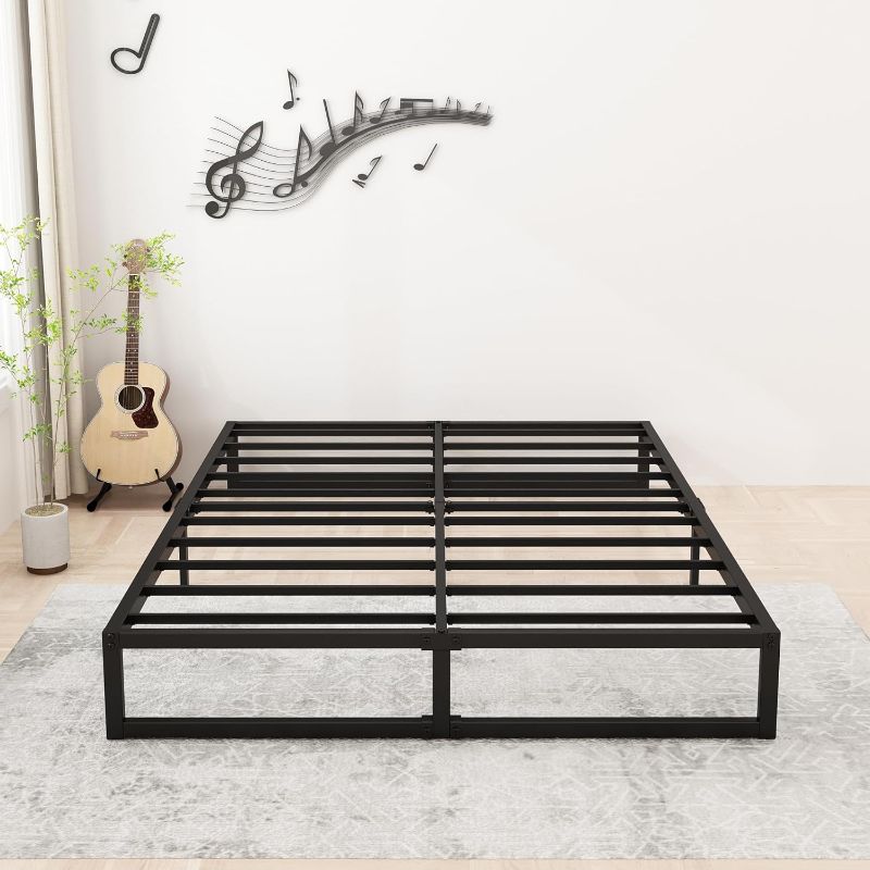 Photo 1 of ***STOCK PHOTO FOR REFERENCE ONLY***
9 Inch Full Bed Frame Metal Platform Beds with Sturdy Steal Slats for Mattress Foundation, Easy Assembly, Noise Free, Black