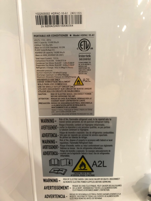 Photo 3 of ***MISSING WINDOW FITMENTS PANELS***
14,000 BTU Portable Air Conditioner Cools Up to 700 Sq.Ft, 3-IN-1 Quiet Portable AC Unit with Remote Control & Installation Kits for Large Room, Campervan, Office, Temporary Space