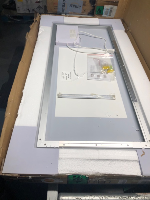 Photo 4 of ***STOCK HOTO FOR REFERENCE ONLY***
LED Bathroom Mirror 48"x 24", Backlit Bathroom Mirror with Lights, Dimmable, Anti-Fog, Lighted Vanity Mirror (Horizontal/Vertical)