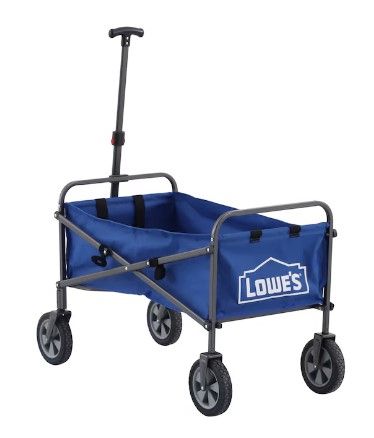 Photo 1 of ***MINOR DAMAGE. HANDLE DOES NOT RETRACT***
Lowe's 4-cu ft Steel Folding Yard Cart