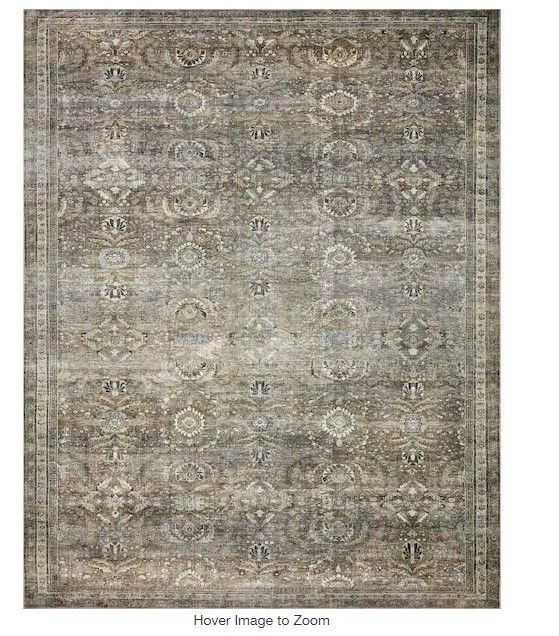 Photo 1 of **pic for reference look at pic for rghtt color** 
Layla Antique/Moss 9 ft. x 12 ft. Distressed Oriental Printed Area Rug