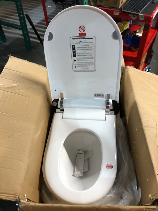 Photo 7 of **APPEARS UNUSED**
Smart Toilet Auto Open/Close Lid Smart Bidet Toilet with Heated Seat, Washing and Dryer Smart Toilet with Bidet Built in