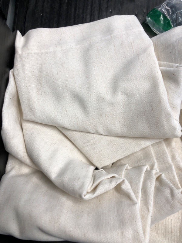 Photo 2 of *** Stock photo for reference*** HOTGODEN Medium Weight 100% Cotton Muslin Fabric: 63 inch x 10 Yards Unbleached Muslin Linen Fabric Material for Sewing Material Apparel Cloth