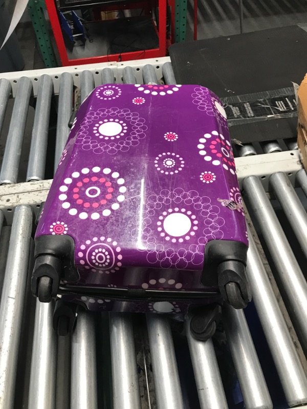 Photo 2 of (READ FULL POST) Rockland Vision Hardside Spinner Wheel Luggage, Purple Pearl, Carry-On 20-Inch