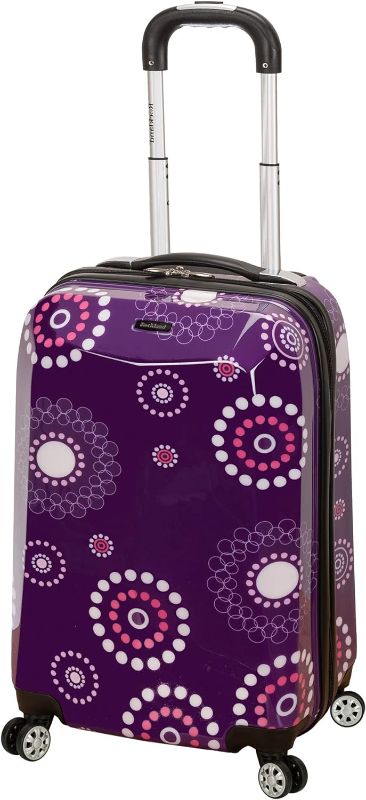 Photo 1 of (READ FULL POST) Rockland Vision Hardside Spinner Wheel Luggage, Purple Pearl, Carry-On 20-Inch