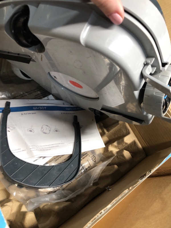 Photo 3 of ***HEAVILY USED AND DIRTY - NO CHARGER - UNABLE TO TEST - SEE PICTURES***
(2023 Latest) WYBOT Cordless Pool Vacuum, Robotic Pool Cleaner, with Updated Battery Up to 100Mins Runtime, Strong Suction, Automatic Vacuum for above Ground Flat Bottomed Pools Up 