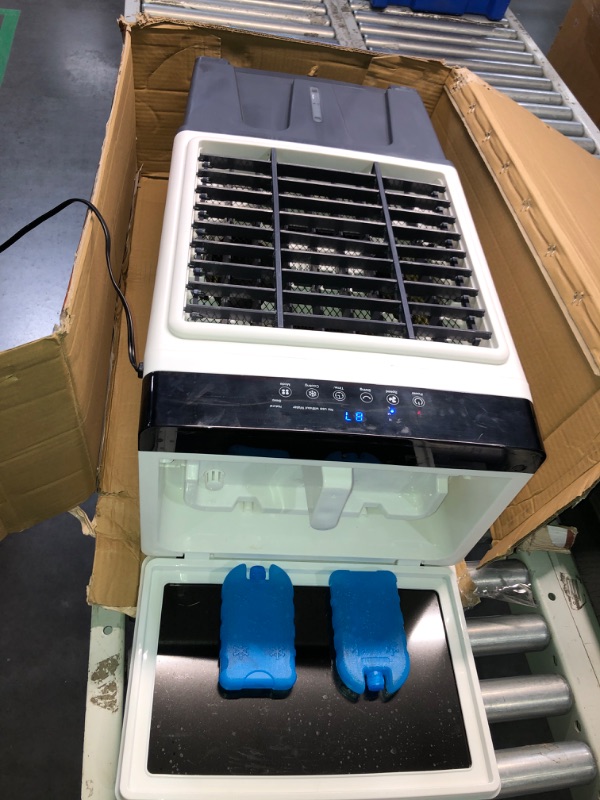 Photo 2 of (READ FULL POST) Evaporative Air Cooler, 3500CFM 3-in-1 Swamp Cooler with 7.5Gal Water Tank, 120° Oscillation, 3 Speeds 3 Modes, 4 Ice Packs
