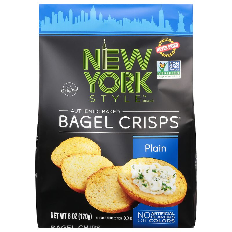 Photo 1 of ***(EXP: 09/19/24)NONREFUNDABLE***New York Style Bagel Crisps, Plain, 6 Ounce Plain 6 Ounce (Pack of 1)