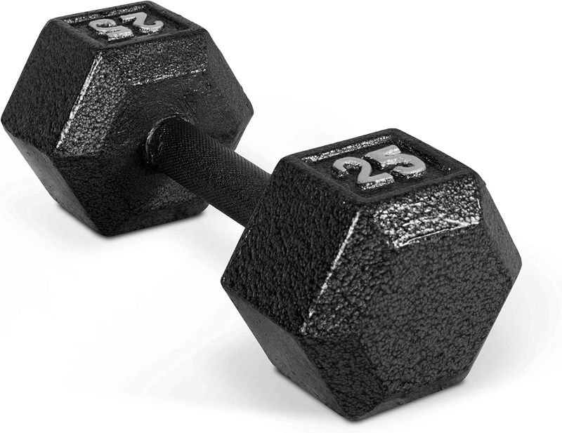 Photo 1 of ***STOCK PHOTO REFERENCE ONLY***CAP Barbell Coated Dumbbell Weight | Multiple Options Chrome Handle 20 lb