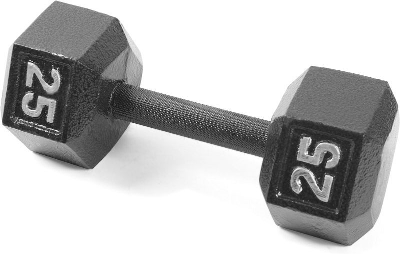 Photo 1 of ***STOCK PHOTO REFERENCE ONLY***CAP Barbell Coated Dumbbell Weight | Multiple Options Chrome Handle 20 lb