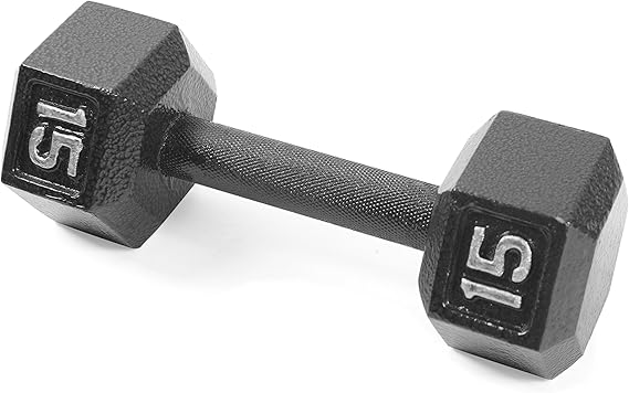 Photo 1 of ***STOCK PHOTO REFERENCE ONLY***CAP Barbell Coated Dumbbell Weight | Multiple Options Chrome Handle 15 lb