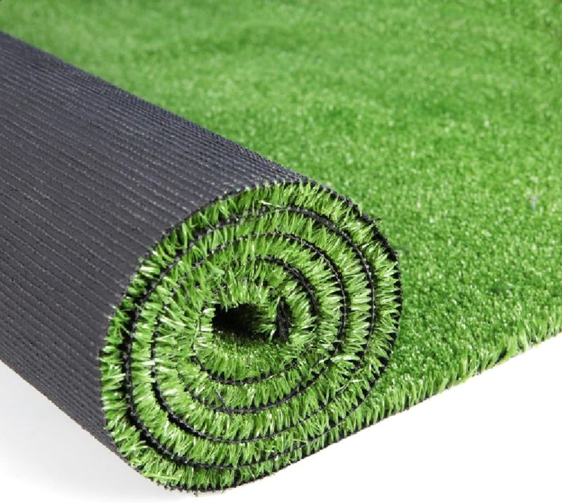 Photo 1 of (READ FULL POST) Artificial Grass Turf, 8ft x 8ft (64 ft²) Indoor Outdoor Fake Astroturf Rug Carpet Mat for Balcony Decor Backyard Patio Backdrop Fence Wall Decorations Dogs

