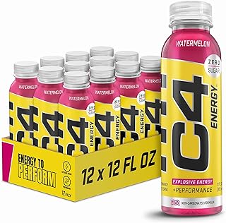 Photo 1 of ***(EXP:08/2024 )NONREFUNDABLE***C4 Energy Non-Carbonated Zero Sugar Energy Drink, Pre Workout Drink + Beta Alanine, Watermelon, 12 Fl Oz (Pack of 24) Watermelon 12 Fl Oz (Pack of 24)