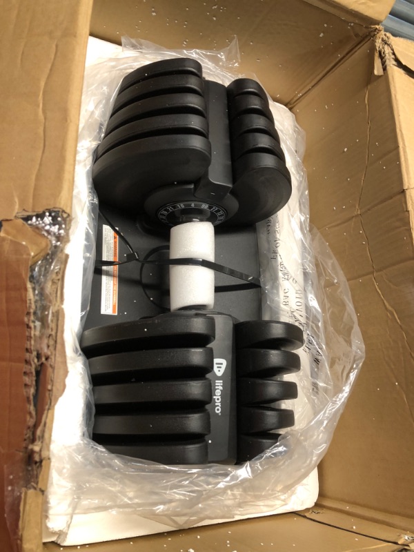 Photo 7 of ***USED - LIKELY MISSING PARTS - UNABLE TO VERIFY FUNCTIONALITY***
Lifepro Adjustable Dumbbells - 15Lb 25Lb 43Lb 55Lb 90Lb 6in1 Dumbbells Adjustable Weight