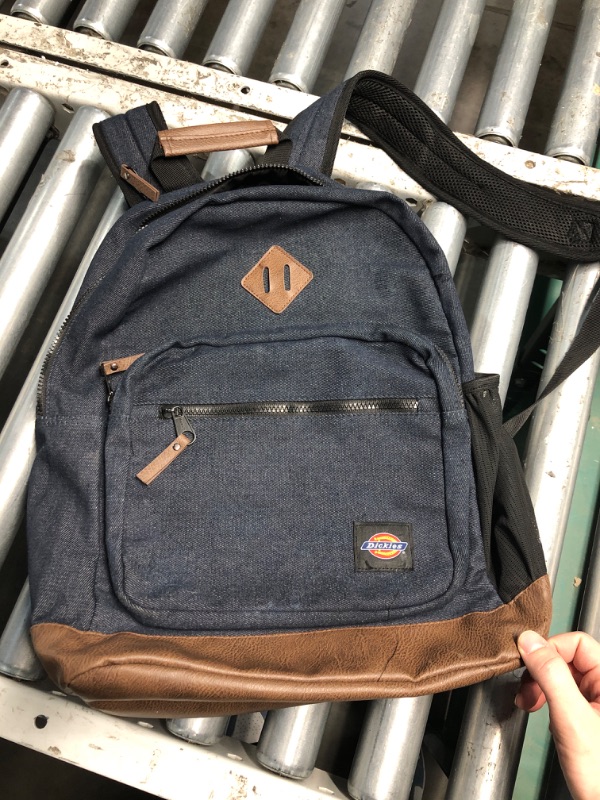 Photo 2 of (READ FULL POST) DICKIES Signature Backpack for School Classic Logo Water Resistant Casual Daypack for Travel Fits 15.6 Inch Notebook (Dark Blue Denim)