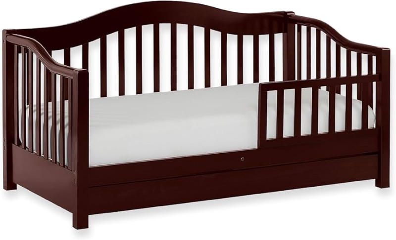 Photo 1 of ***MISSING HARDWARE AND INSTRUCTIONS***
Dream On Me Toddler Day Bed with Storage Drawer in Espresso, Greenguard Gold Certified, JPMA Certified, Non-Toxic Finish, Low to Floor Design, Safety Guard Rail