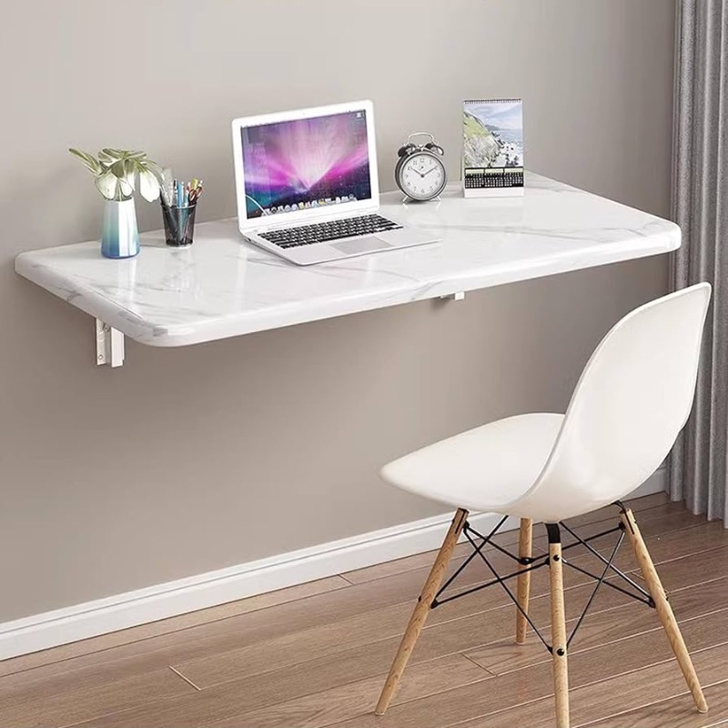 Photo 1 of ***DAMAGED - PEELING APART - SEE PICTURES***
Wall Mounted Folding Table Floating Wall Desk for Laundry Room,Functional Hanging Desk for Home Office Computer Workstation,Study Work Bench, Kitchen Dining(White 80 * 40cm / 31.5 * 15.7inch