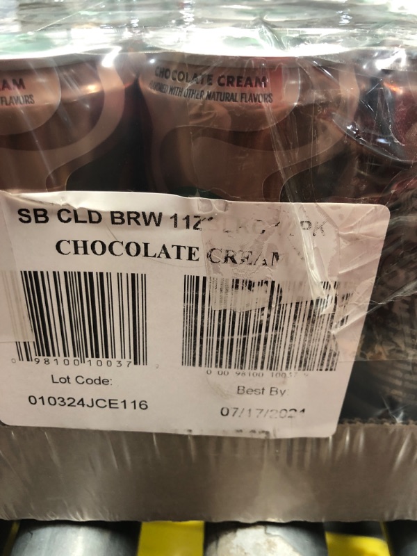 Photo 2 of ***(EXP:07/17/24 )NONREFUNDABLE***Starbucks Cold Brew Coffee, Chocolate Cream, 11 fl oz Cans (12 Pack), Premium Coffee Drink, Iced Coffee