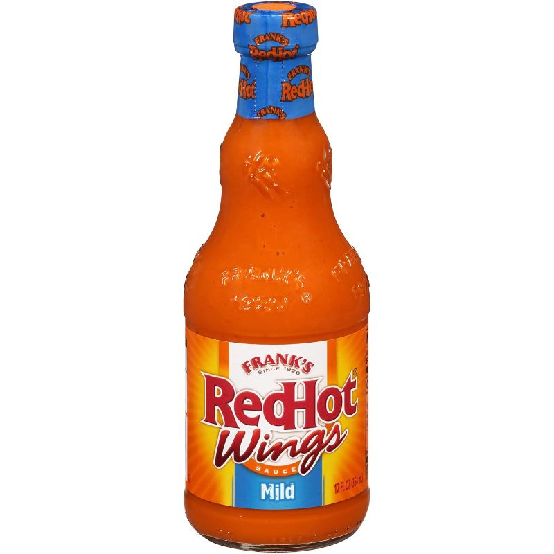 Photo 1 of ***(EXP:08/12/24 )NONREFUNDABLE***Frank's RedHot Mild Wings Hot Sauce, 12 fl oz (Pack of 5)