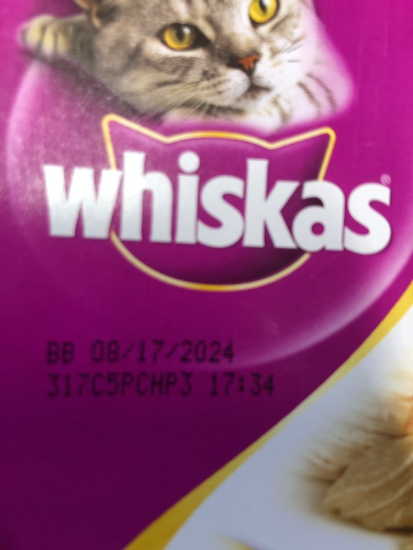 Photo 2 of ***(EXP:08/17/24 )NONREFUNDABLE***Whiskas Purrfectly Chicken Prepared In Natural Juices Wet Cat Food - 3oz/10ct Variety Pack