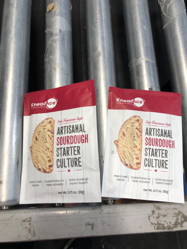 Photo 3 of ***(EXP:02/28/27 )NONREFUNDABLE***2-PACK BUNDLE**
KneadAce Sourdough Starter Culture Fast Acting Sour Dough Starter for Homemade Bread Baking 0.71 Oz
