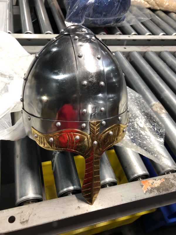 Photo 2 of 18GA SCA LARP Medieval Norman Viking Norse Helmet Armor Helmet Replica