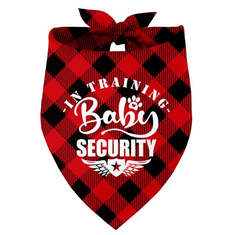 Photo 1 of **2-PACK BUNDLE**
Baby Security in Training Dog Bandana, Pet Dog Triangle Scarf Bandanas Bibs, Pet Scarf Accessories, Printed Dog Bandanas Gift, Dog Bandana Gift for Small Medium Large Dogs, Dog Bandana Gift (AA9) red baby