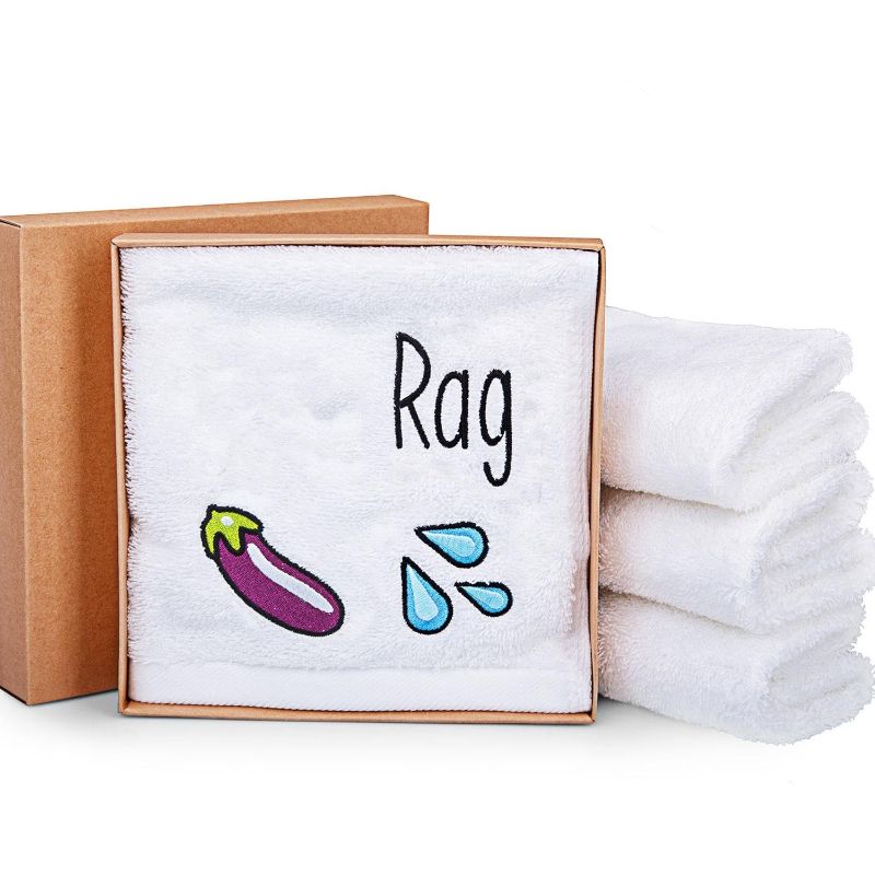 Photo 1 of **2-PACK BUNDLE** Gift for Boyfriend, Funny Towel Gift for Men by Aliza for Husband, Couple Cute Romantic Gift – Gag Gift Idea for Him Husband Fiance Wedding First Year Valentines Day