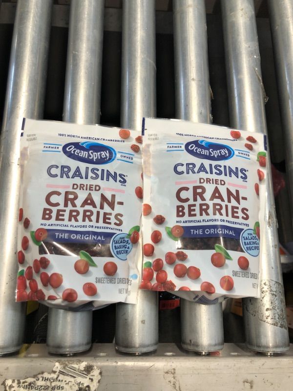 Photo 3 of ***(EXP:08/13/24 )NONREFUNDABLE***
*2-PACK BUNDLE**Ocean Spray Craisins, Dried Cranberries, Original, 12 Ounce Resealable Pouch