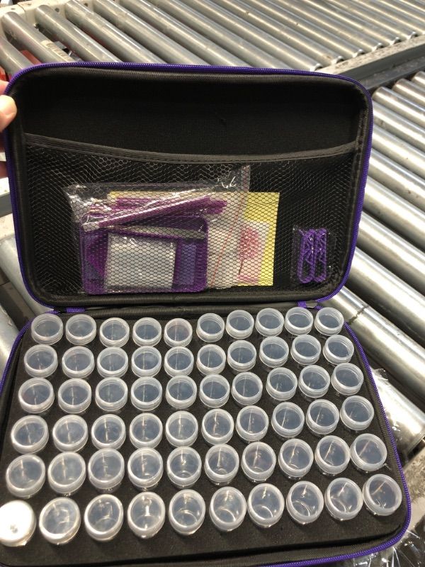Photo 1 of ARTDOT Diamond Painting Storage Boxes, 120 Slots Bead Storage with 5D Diamond Art Accessories and Tools Kit