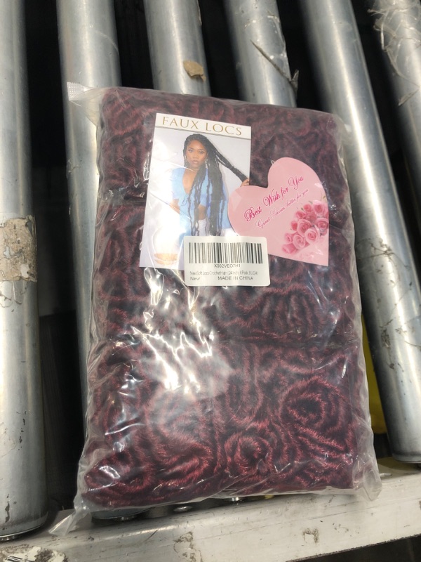 Photo 2 of ***FACTORY SEALED***Faux Locs Crochet Hair 24Inch 6Packs Soft Locs Curly Wavy Crochet Braids Hair for Women, No odor, Skin Friendly, Boucy(24Inch,6Pack,350#)