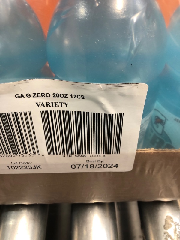 Photo 2 of ***(EXP:07/18/2024 )NONREFUNDABLE***Gatorade G Zero Thirst Quencher, 3 Flavor Variety Pack, 20oz Bottles (12 Pack) Zero - Fruit Punch Variety Pack 20 Fl Oz (Pack of 12)