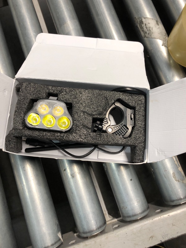 Photo 2 of **MISSING BATTERY**Bike Light for Night Riding, Super Bright Road Mountain Bicycle Lights 360°Rotatable Bike Headlight w/Type C & USB Charge-Discharge Battery