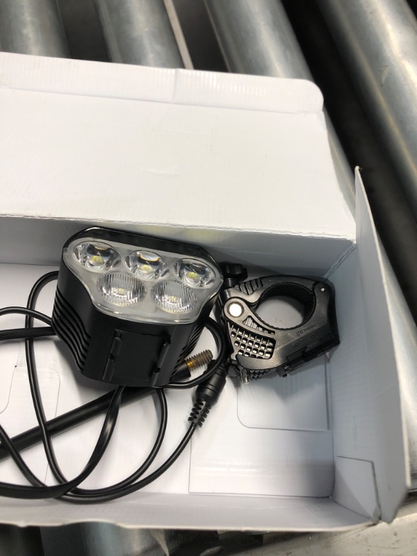 Photo 3 of **MISSING BATTERY**Bike Light for Night Riding, Super Bright Road Mountain Bicycle Lights 360°Rotatable Bike Headlight w/Type C & USB Charge-Discharge Battery