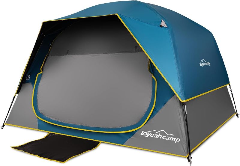 Photo 1 of ***STOCK PHOTO REFERENCE ONLY***
4 Person Blackout Camping Tent, Easy Setup Waterproof Family Dome Tent for Camping with Rainfly, Portable Double Layer Large Family Tent for Outdoor Camping&Hiking