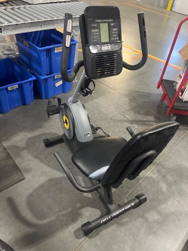 Photo 1 of [ITEM IS MISSING POWER CORD]**
ProForm 2024 400RI Recumbent Exercise Bike