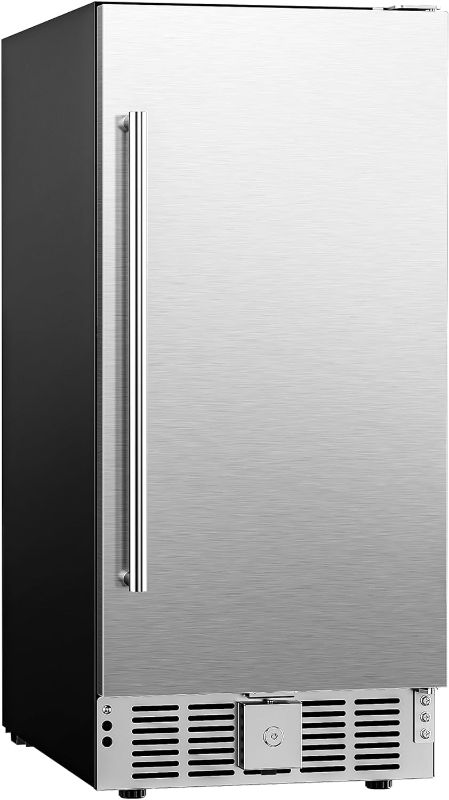 Photo 1 of ***SEE NOTES*** EUHOMY Beverage Refrigerator 15 Inch, Under Counter 127 Can Beverage Fridge with Stainless Steel Door, Beverage Cooler Built-in and Freestanding Beer Fridge, Drink Fridge - Soda Cola.
