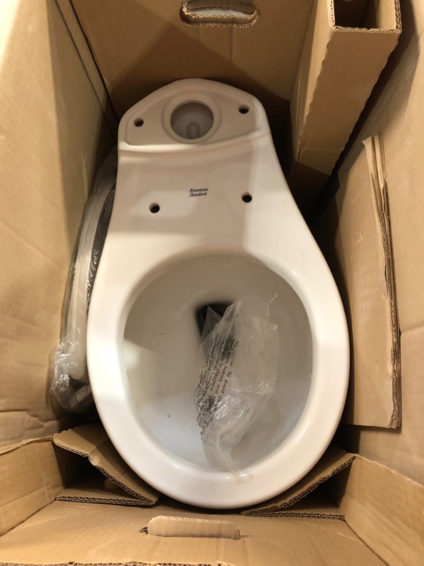 Photo 5 of ***USED - TANK BROKEN - SEE COMMENTS***
American Standard Champion Two-Piece 1.28 GPF Single Flush Elongated Chair Height Toilet with Slow-Close Seat in White