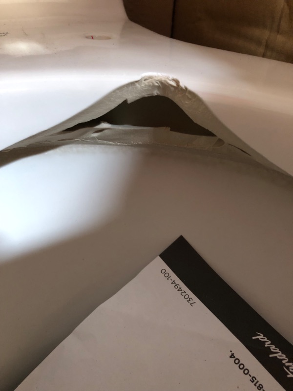 Photo 1 of ***USED - TANK BROKEN - SEE COMMENTS***
American Standard Champion Two-Piece 1.28 GPF Single Flush Elongated Chair Height Toilet with Slow-Close Seat in White