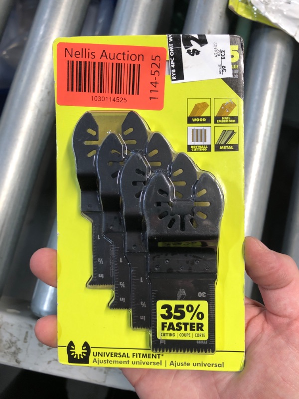 Photo 2 of (READ FULL POST) Ryobi 4-Piece Wood and Metal Oscillating Multi Tool Blade Set