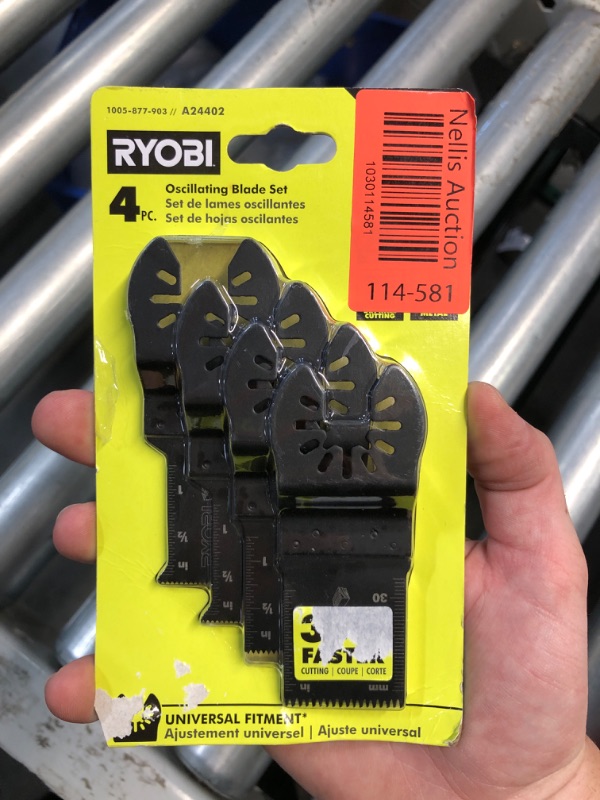 Photo 2 of (READ FULL POST) Ryobi 4-Piece Wood and Metal Oscillating Multi Tool Blade Set